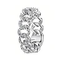 925 Sterling Silver Christmas Series Love Butterfly Skull Five Pointed Star Zircon Inlay Fashionable Temperament Ring