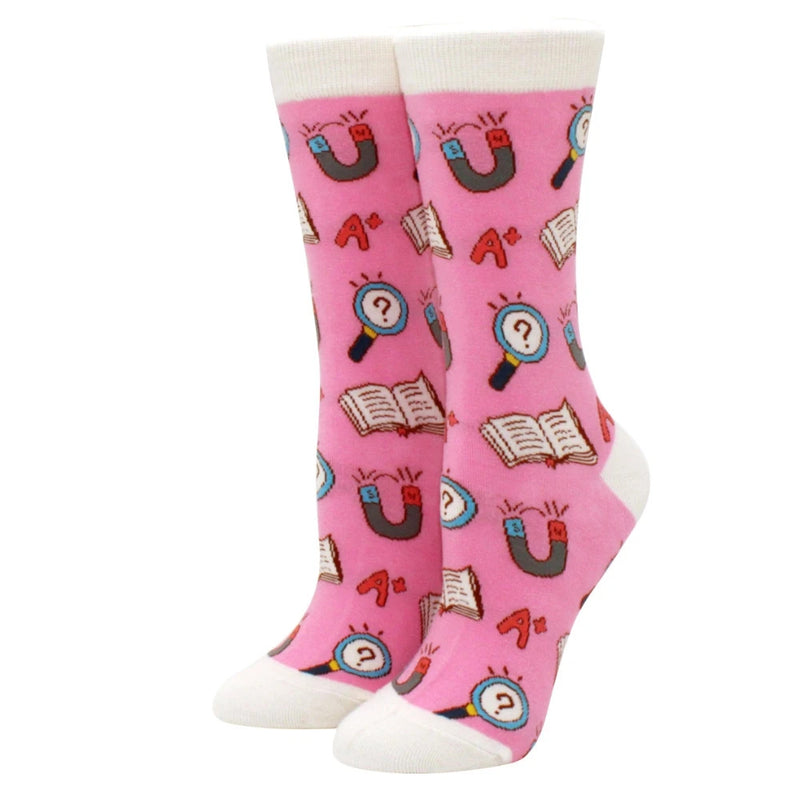 1 Pair Kawaii Women Socks Happy Funny Socks Fruit Harajuku Candy Colors Mid Socks Casual Crew Socks Women Size 35-42 Short Socks