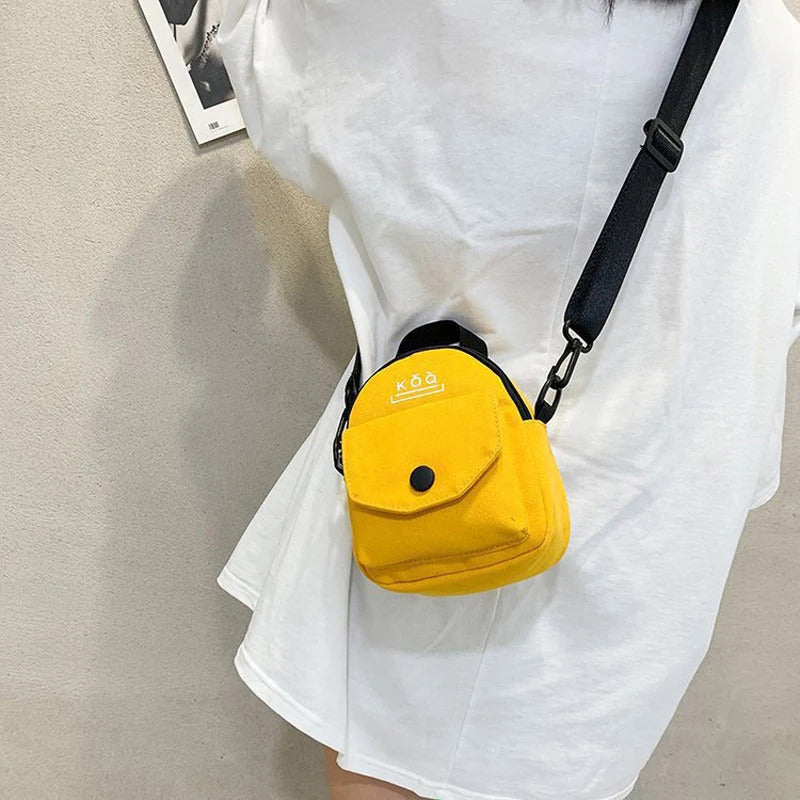 2022 Mini Women Messenger Bags Casual Canvas Shopper Shoulder Bags Women Handbags Crossbody Small Shoulder Bags for Women