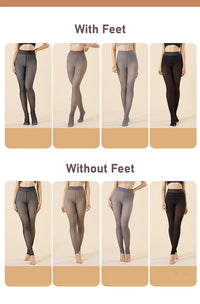 Thicken Thermal Tights Leggings Women Winter Fleece Velvet Thermo Stockings High Waist Elastic Slim Sexy Translucent Pantyhose