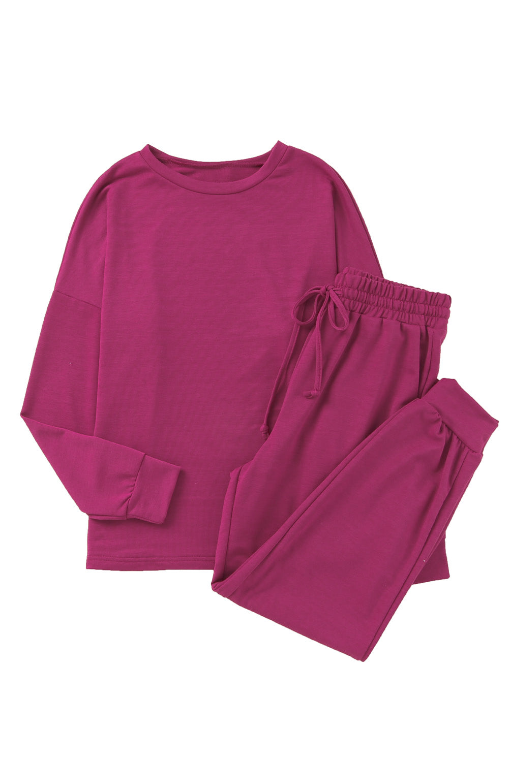 Blank Apparel - Long Sleeve Pullover and Jogger Pants Lounge Set