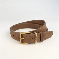 Luxury New Double Genuine Leather Belt for Women Cowhide Suede Belts with Trendy Square Alloy Buckle Ideal for Dresses and Jeans