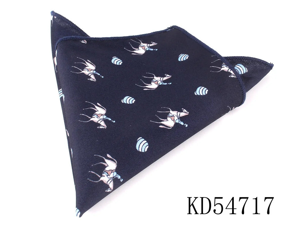 Animal Print Pocket Square For Men Women Floral Print Suits Kerchief Men's Handkerchiefs Soft Square Handkerchief Towels Scarves