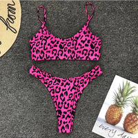 Colors 2024 Sexy Leopard Bikini Women Swimwear Female Swimsuit Two-pieces Bikini set Brazilian Bather Bathing Suit Swim