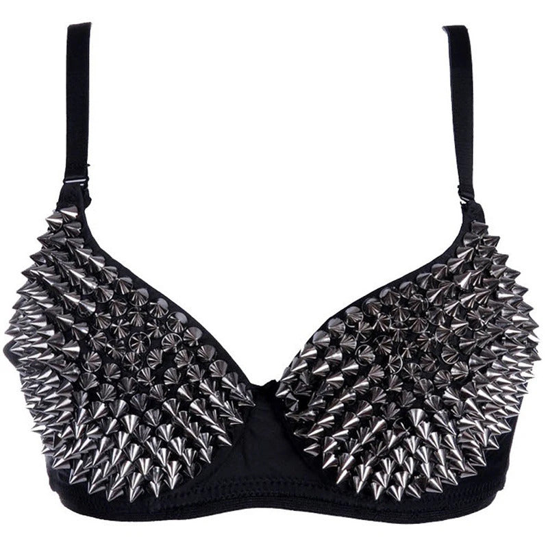 AONVE Newest Sexy Lingerie Sexy Women's Rhinestone Cover Bra Top Gold/Silver Plunge Wire Free Bralete Fashion Sequined Cover top