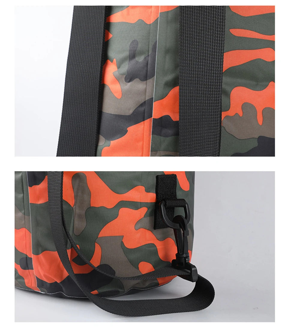 2/5/10/15/30L Outdoor Camouflage Waterproof Dry Bags Portable Rafting Diving Dry Bag Sack PVC Swimming Bags for River Trekking