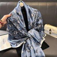 Luxury Brand Scarf Spring Summer Women Beach Sunscreen Fashion Party Shawl China Quality Silk Lady Popular Print Scarves Hijab