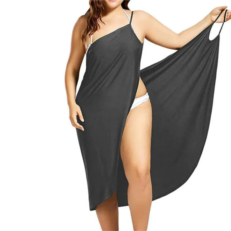 Robe Femme Dress For Women Sling Beach Dresses Sarong Cover Up Warp Pareo Backless Cross Swimwear Female Vestido De Mujer