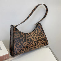 Summer New Shoulder Bags for Women High Quality Zebra Underarm Handbags PU Leather Leopard Armpit Purse Bag