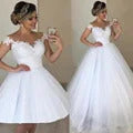 Customized ZJ9076 Ball Gown Spaghetti Straps White Ivory Tulle Pearls Bridal Dress For Wedding Dresses 2025 Marriage