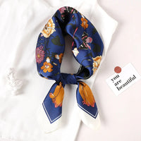 2024 Luxury Brand Silk Scarf Square Women Shawls And Wraps Office Small Hair Neck Hijabs Kerchief Foulard Ladies Scarves 70*70cm