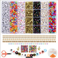 14400/4200/2400pcs Assorted Polymer Clay Beads Kit for DIY Jewelry Making - Handmade Craft for Bracelet, Necklace, Earrings