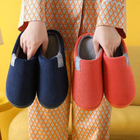 Women's Men's Thick Soft Bottom Home Slippers Household Plush Slippers Anti-slip Thermal Slippers Indoor Winter