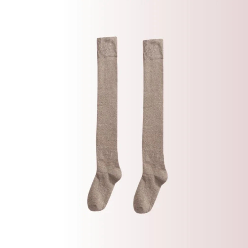 5/1Classic Knit Leg Warmers Rib-Knit Knee-High Leg Warmer Socks Women's Stockings Knitted knee high socks for comfort