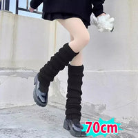 40-70cm Knitted Lolita Leg Warmers Women's Long Socks Autumn Winter Wool Foot Cover Arm Warmer Y2K Crochet Heap Socks Boot Cuffs