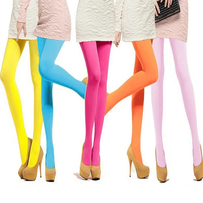 Clearance_Opaque Solid Color Women's Stocking Tights High-waisted Leggings_Continuous updates