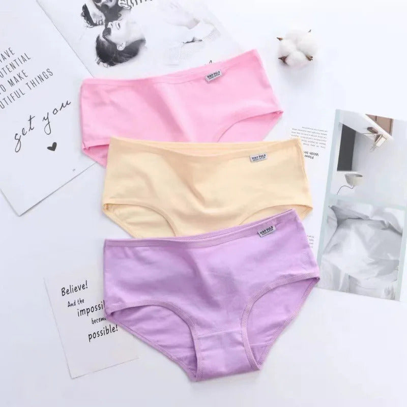 7Pcs/Lot Cotton Panties Women Sexy Underwear Plus Size Briefs Girls Comfort Soft Lingerie Female Cute Underpants Ladies Pantys