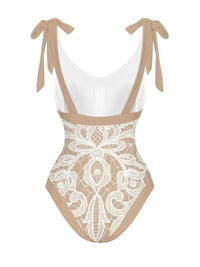 2024 String One Piece Swimsuit & Vent Skirt Padded Sexy Swimwear Women Bathing Suit Female Swimming Summer Beachwear Bodysuit