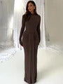 Woman Clothing Turtleneck Long Maxi Dress Streetwear 2024 Autumn Female Long Sleeve Bodycon Solid White Evening Party Dresses