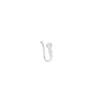 1pc Chic U-Shape Non-Piercing Nose Ring - Simplistic Hip Hop Style Inlaid Cubic Zirconia Fake nose Clip