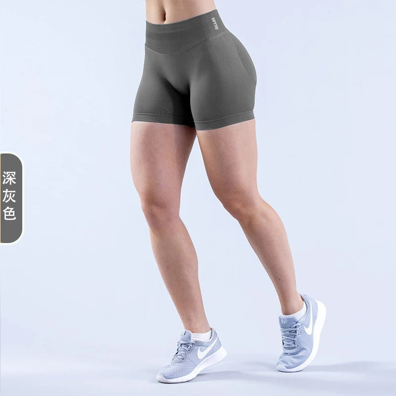 dfyne impact shorts leggings set gym mujer sports women fit pant