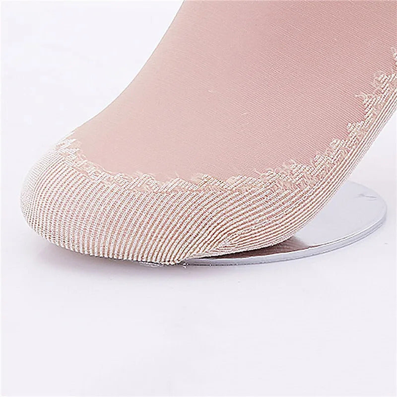 1/5/10pairs Womens Anti-Slip Socks ,Sweat Absorbing Cotton Bottom Velvet Socks, Ultrathin Breathable Summer Autumn Casual Sock