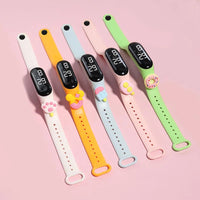 New Cartoon Animal Summer LED Electronic Watch Cute Ice Cream Students Swimming Simple Life Waterproof Digital Watch Reloj Mujer