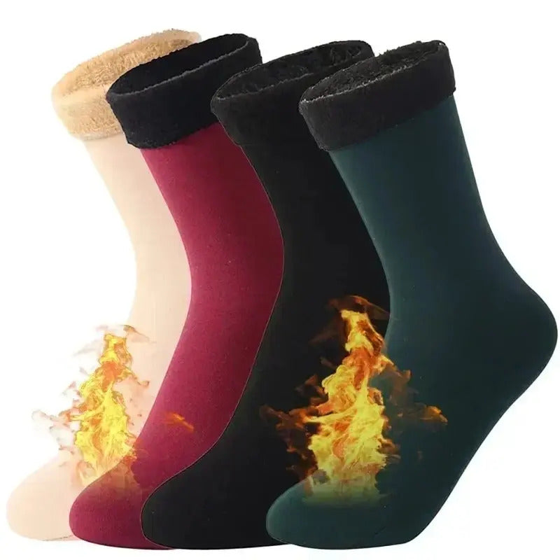 1/2/3/5/10Pairs Thermal Socks Women Winter Warm Thicken Fleece Short Socks Cashmere Wool Socks Snow Velvet Boots Home Floor Wear