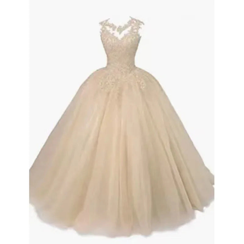 Customized Ball Gown Quinceanera Dresses Applique Sequins Women Prom Evening Party Gowns Birthday Princess Graduation Vestido