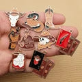 10pcs Anime Cartoon Charm for Jewelry Making Necklace Earring Keychain Phone Pendant Diy Accessories Alloy Metal Black Plated