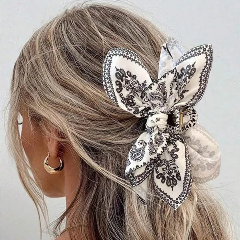 1pc new double-sided cashew flower love grabbing clip butterfly knot hair clip summer vacation shark clip fashion