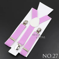 New Candy Color Adjustable Suspenders Elastic Leather Y-Back Braces Straps For Men Women Kids Pants Shirt Girl Skirt Accessories