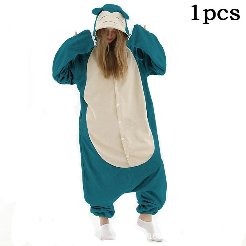 New Animal Kigurumi Unicorn XXL Cartoon Suit Women Pajama Anime Onesies For Adult Men Onsie Boy Girls Pijamas Fleece One-Piece