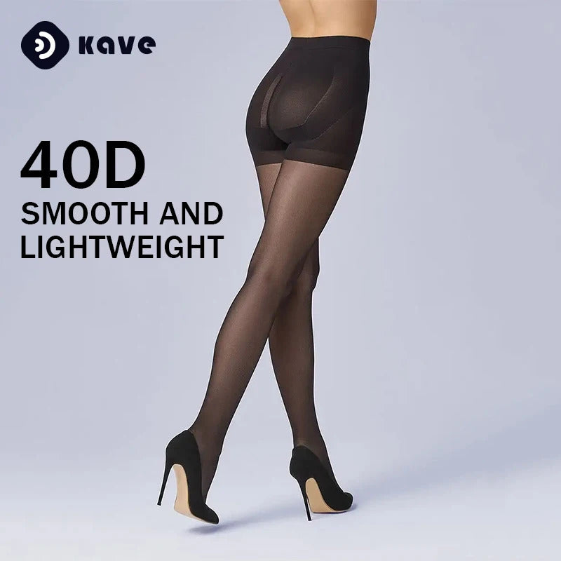 Kave 1/2 Pairs 40D Nylon Tights Women Sheer Control Top Unbelievable Durability Stocking Rip Resistant Strong Pantyhose Women