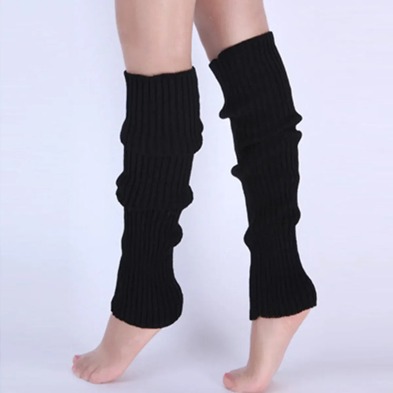 Classic Knit Leg Warmers Rib-Knit Knee-High Leg Warmer Socks Women's Stockings Knitted knee high socks for comfort