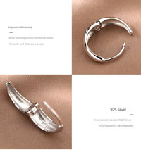 925 Sterling Silver Hot Sale Korean Geometric Hoop Earrings Simple Temperament Exquisite Hot Semale Sexy Jewelry Gift