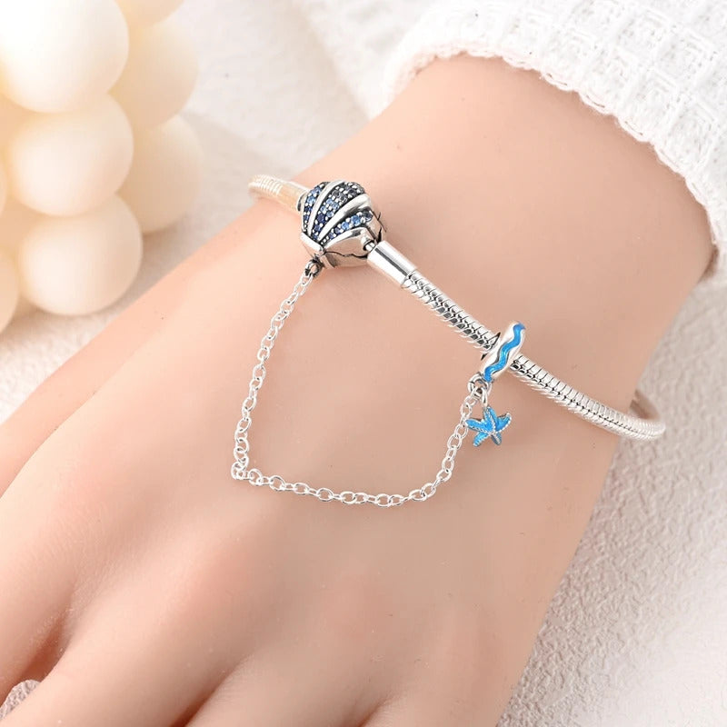 Original Bracelets 925 Silver 17-20CM Heart Safety 3mm Chain Snake Bone Bracelet Fit DIY Charms Bead Birthday Jewelry Gifts