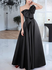 Customized Elegant Temperament Prom Vestidos Bow Draped One-shoulder Strapless Cross Lace Up Graduation Dress Trendy Party Eveni