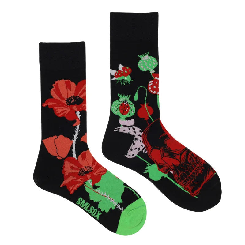 1 Pair Man Women Sock Original AB Tide Socks Colorful Socks Flowers Fruits Candy Cotton Socks Daily Friend Get-together Gifts