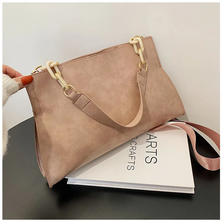 2024 New Design Handbags Women Shoulder Bag Soft Synthetic Leather Crossbody Large Capacity Fashion Female Underarm Bags