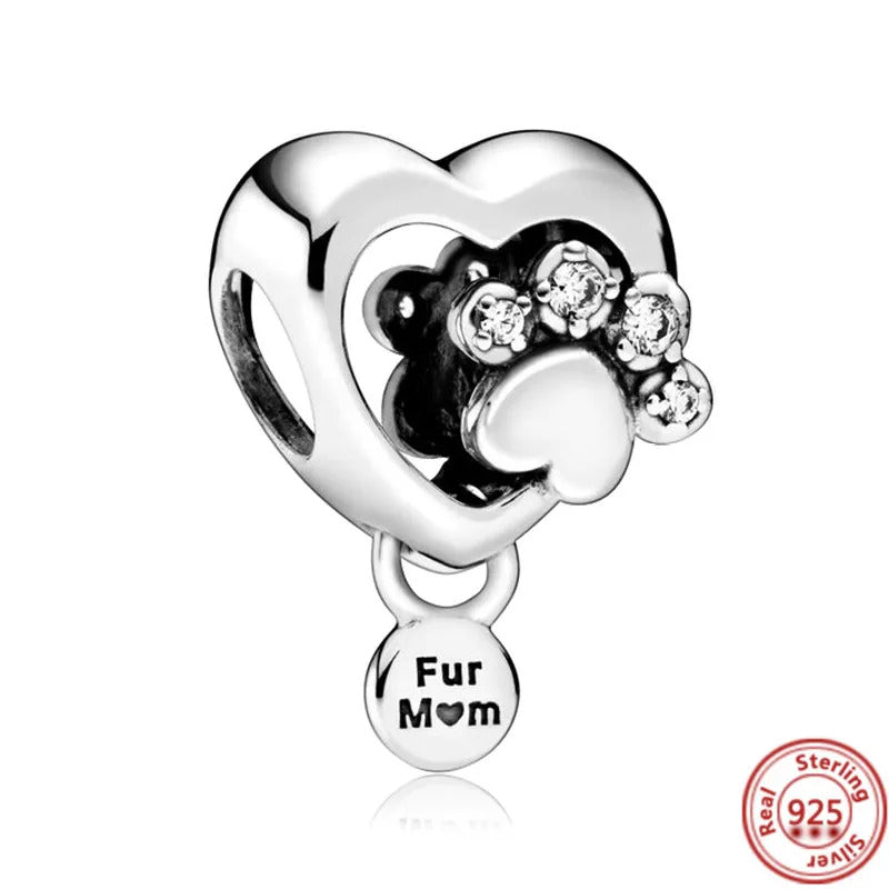 100% 925 Sterling Silver Love Puppy Football Camera Infinite Heart Beads Fit Original Pandora Charms Bracelet Women Jewelry Gift