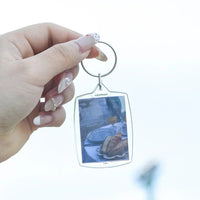 1/10pcs Transparent Photo Frame Keychain Tassels Snap-In Custom Insert Photo Acrylic Blank Keyring Clear Blank Picture Pendant