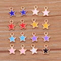 10Pcs 21 Style Mix Size Alloy Metal Drop Oil Valentine's Day Charm LOVE Heart Pendant For Enamel DIY Bracelet Jewelry Making