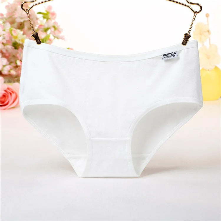 7Pcs For Woman Cotton Underpants Sexy Soft Breathable Briefs Female Panties Girls Cute Solid Color Underwear Women Panties Hot