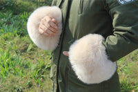 Imitation Raccoon Fox Hair Fluffy Hand Rings Fluffy Wrist Guards Women's Cuffs Imitation Rabbit Fur Bracelets Cuffs Wrist Covers