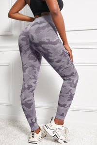 Seamless Camo Print Butt Lift High Waist Yoga Pants