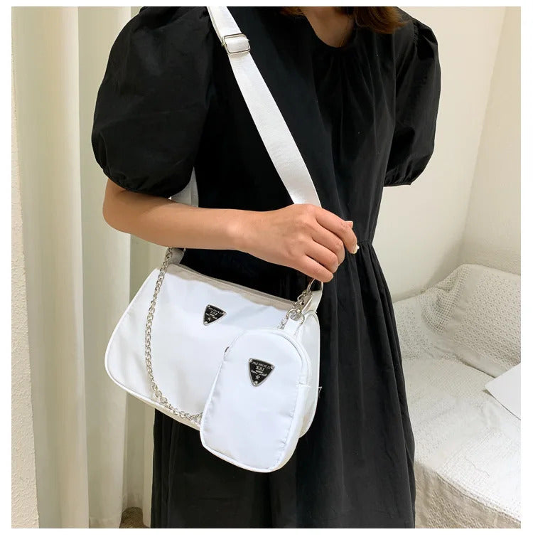 New Simple Small Crossbody Female Armpit Bags Solid Color Shoulder Bags Casual Bags Slanting Women's Bags Mother's Bags