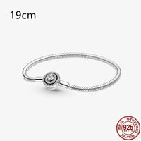 2024Hot Sale Heart Zircon Snake Chain Charm Beads Bracelet Women 925 Silver Original Pendant Bead DIY Jewelry Fine Festival Gift