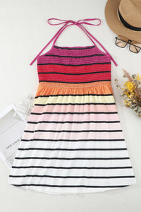 Women's Colorful Striped Hollow Out Camisole