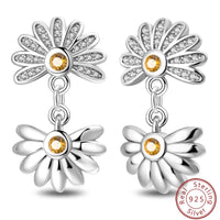 Fresh Spring Women's 925 Sterling Silver Tulip Rose Bee Fruit Original Design Earrings Fit Engagement Party Exquisite Jewelry